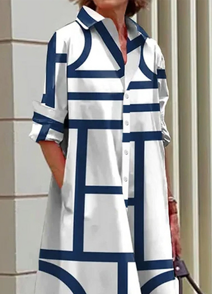 Rossie | Robe chemise soirée pour Femme | Midi