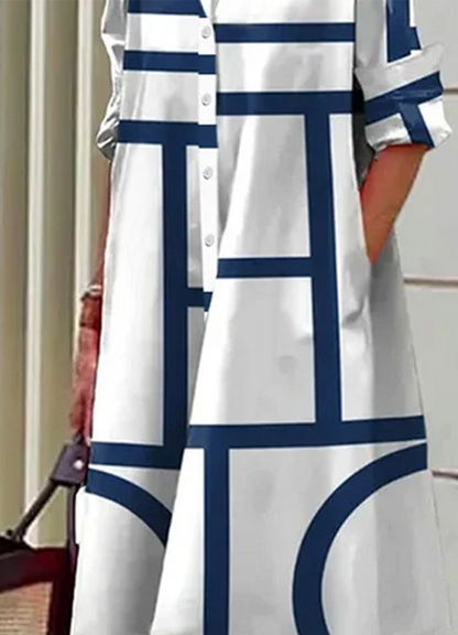 Rossie | Robe chemise soirée pour Femme | Midi