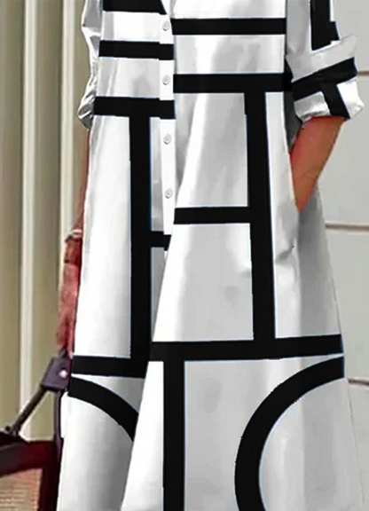 Rossie | Robe chemise soirée pour Femme | Midi