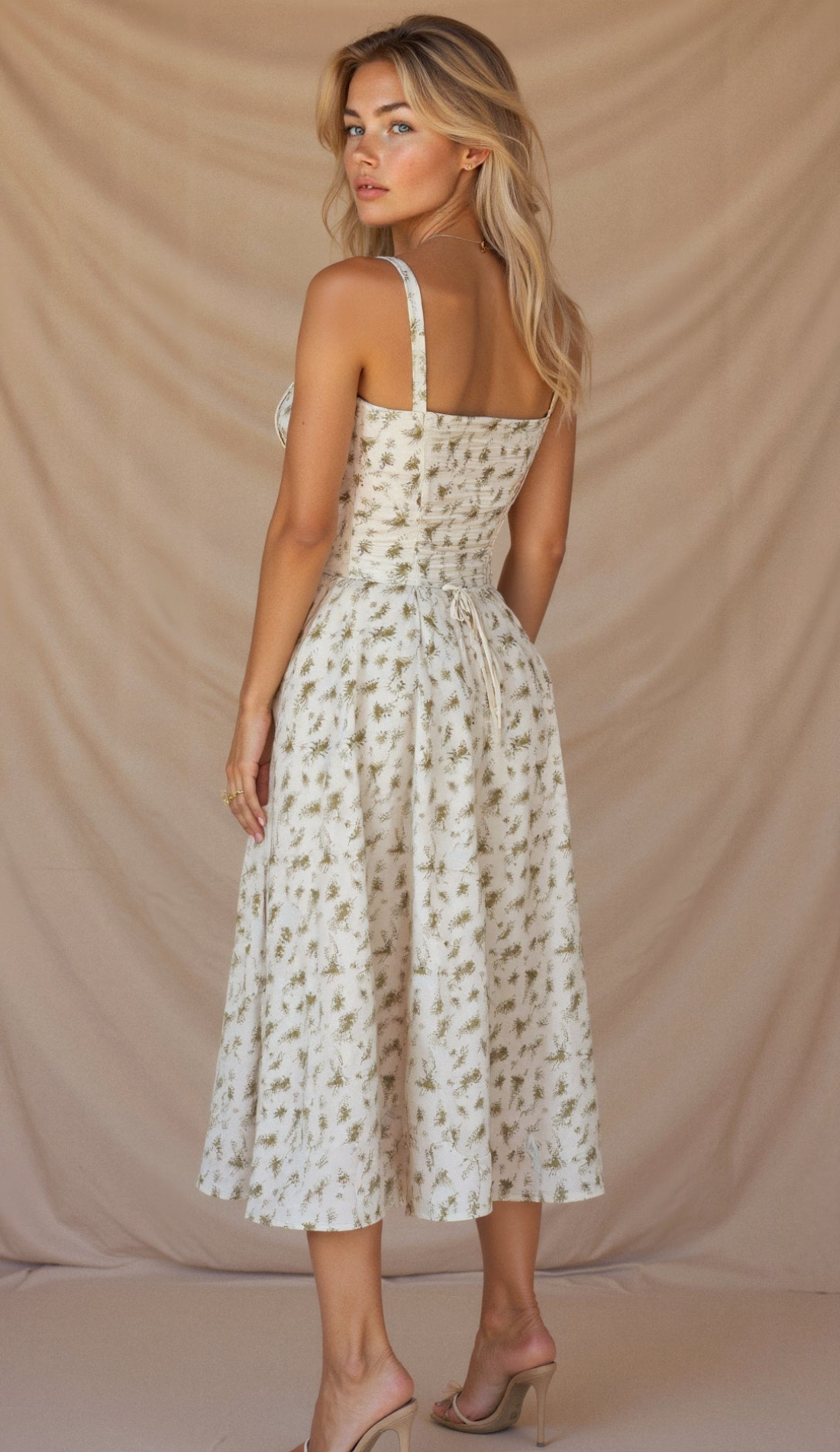 Andrée | Robe Fleurie pour Femme | Midi