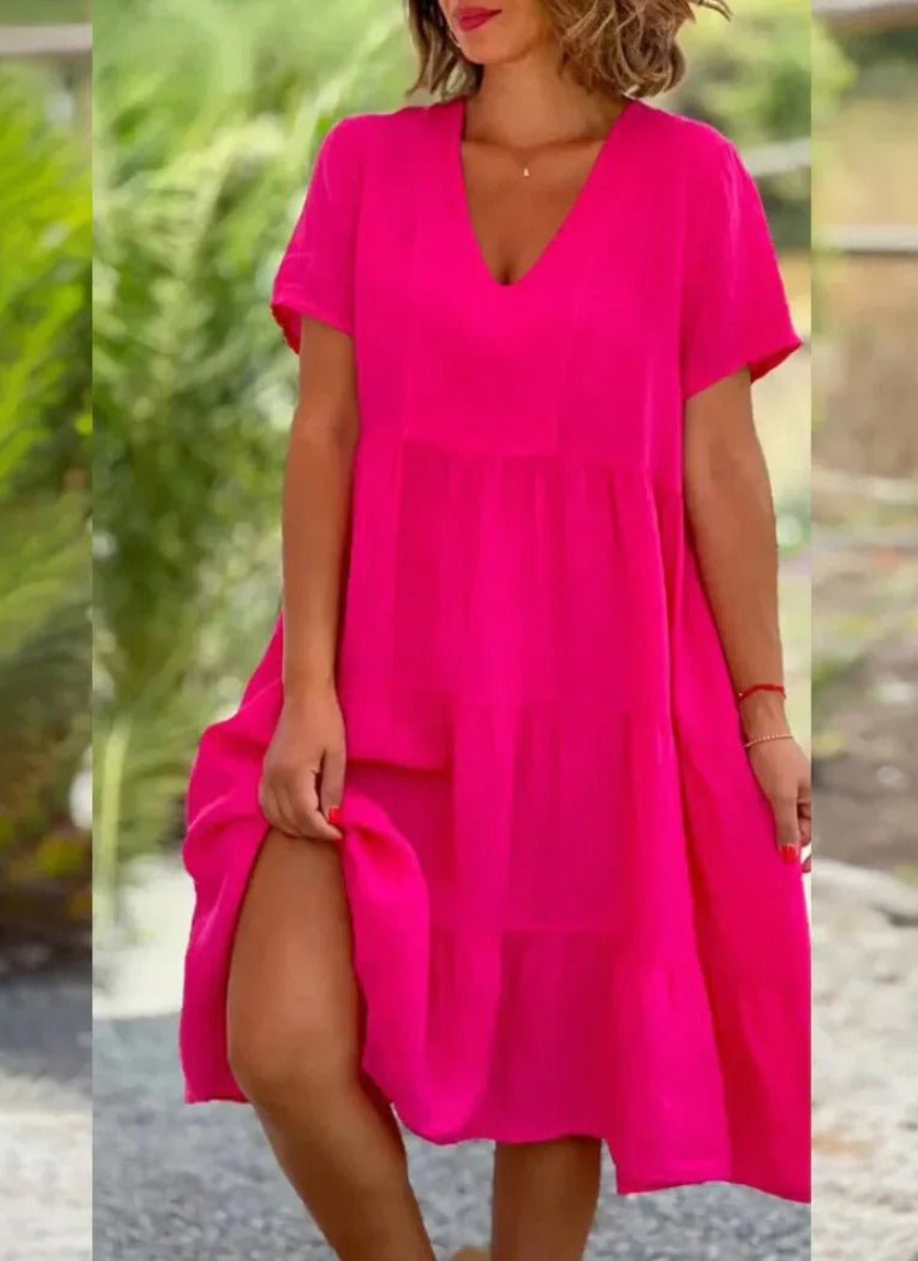 Jeanne | Robe Midi Femme | Respirante