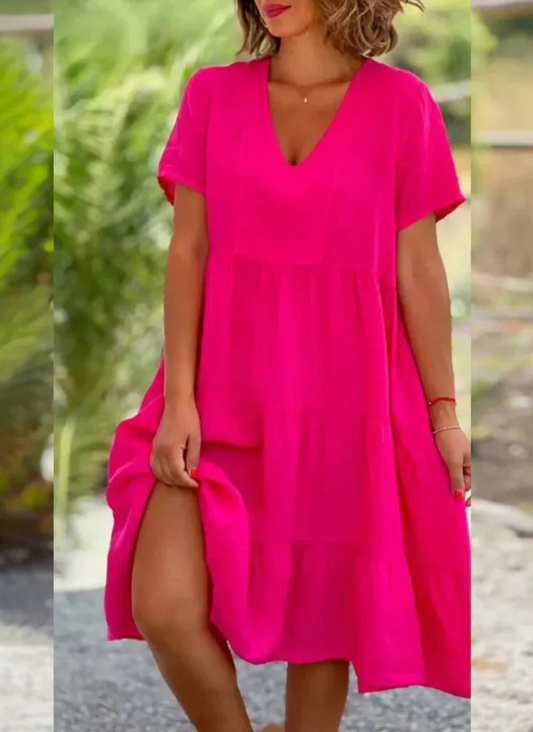 Jeanne | Robe Midi Femme | Respirante