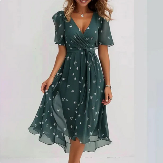 Théa | Robe Légère À Col V Pour Femme | Moderne