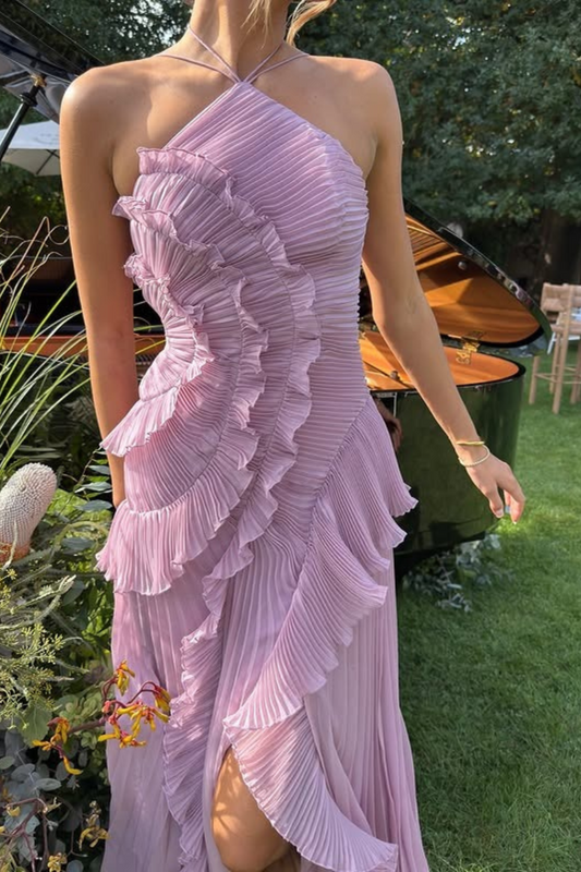 Emmie | Robe Plissé Elégant Pour Femme | Maxi