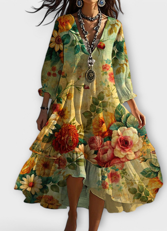 Bani | Robe Bohemian De Soirée Pour Femmes | Midi
