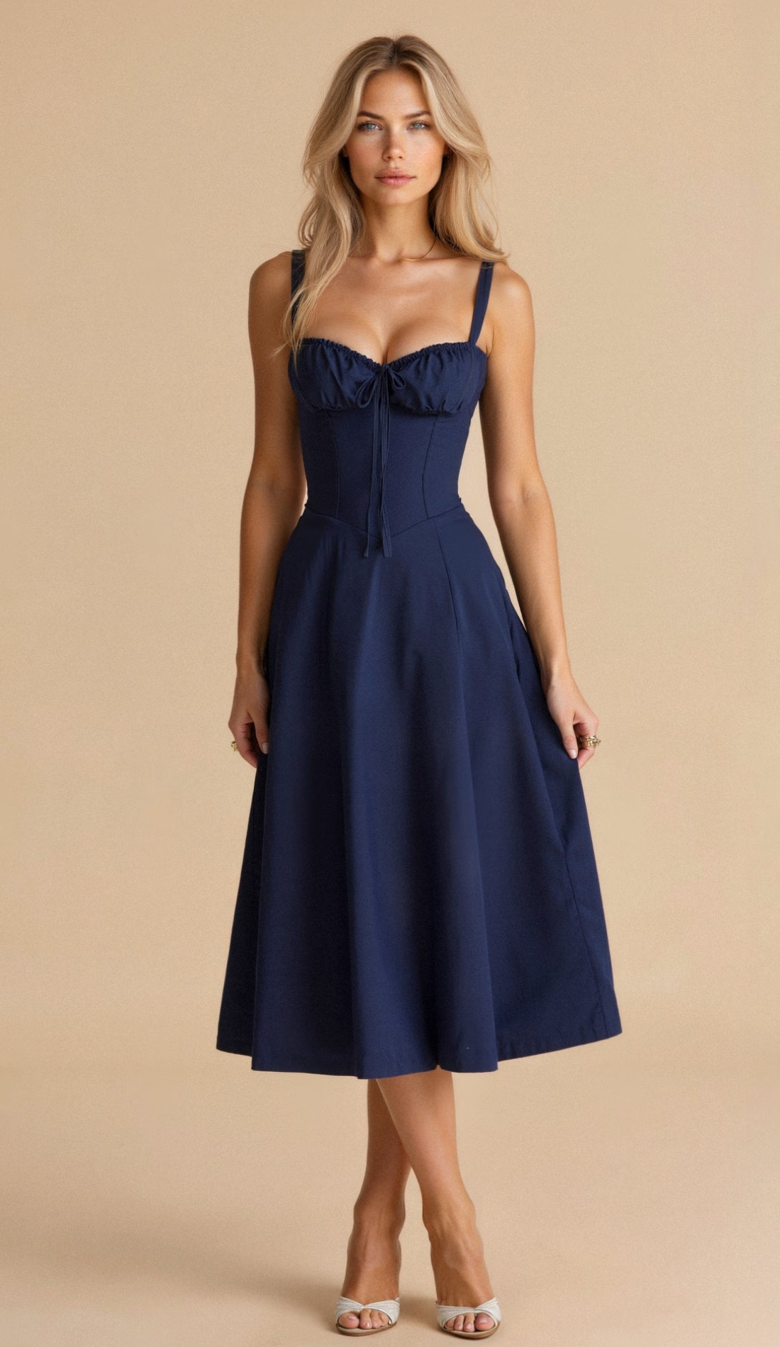 Andrée | Robe Fleurie pour Femme | Midi