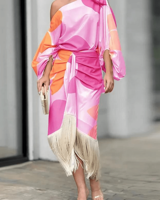 Mariam | Robe Longue Fleurie pour Femme | Surdimensionnée