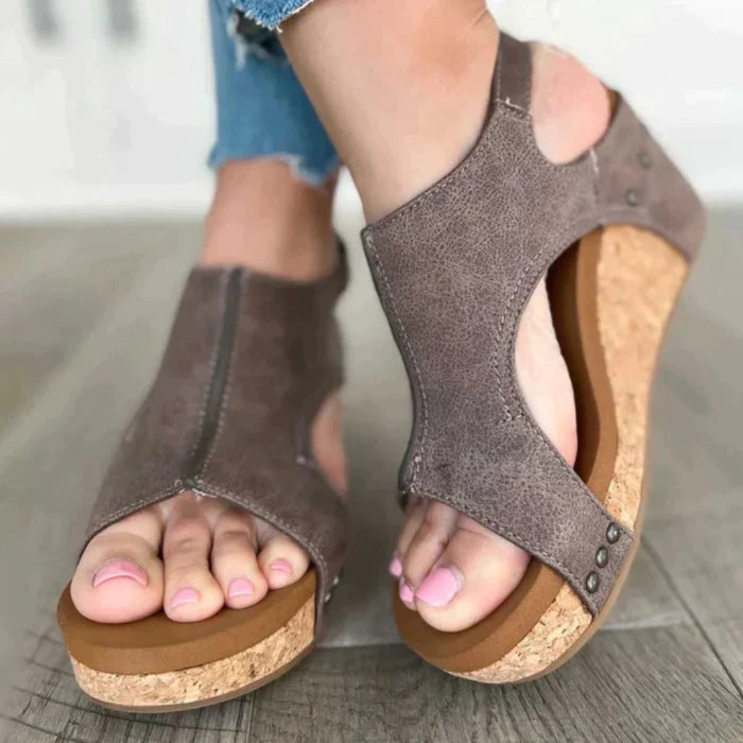 Elizabeth | Sandales Plates Élégantes Pour Femmes | Confort