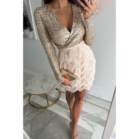 Sophie | Robe Courte Femme | Scintillante