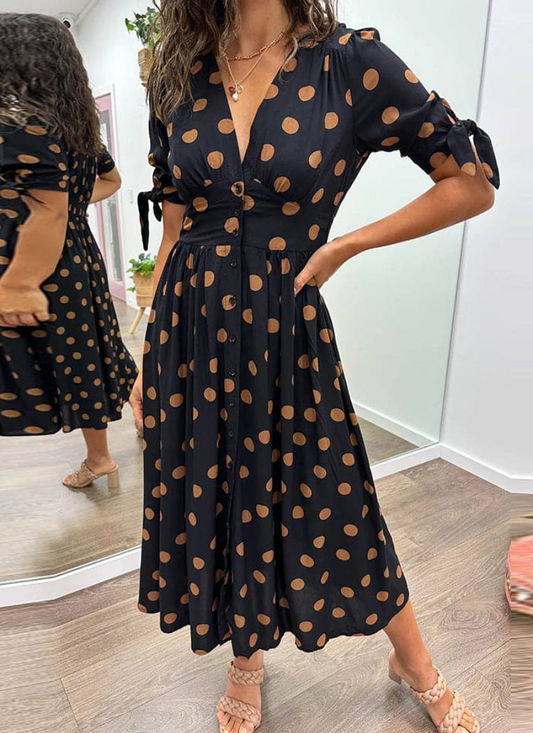 Milky | Robe Longue Elégant Pour Femme | Noir