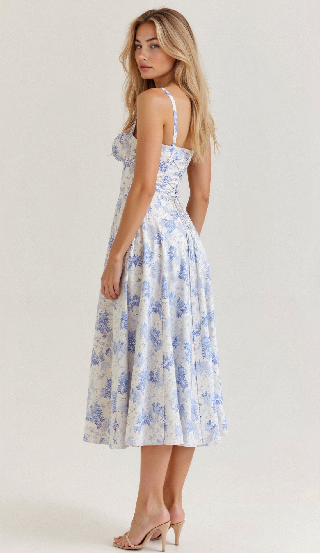 Andrée | Robe Fleurie pour Femme | Midi