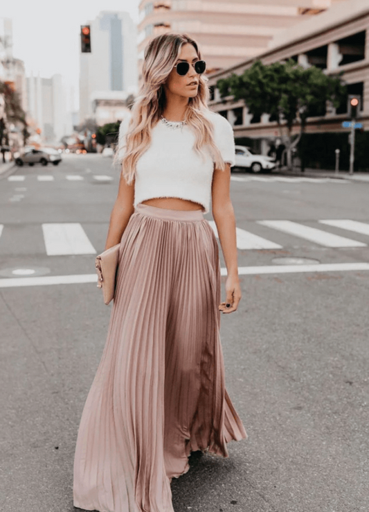 Samanta | Jupe Taille Haute Pour Femme | Longue