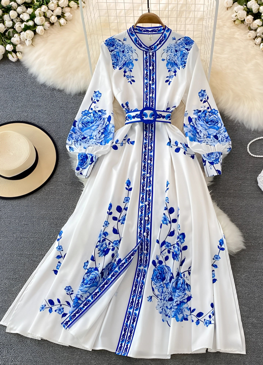 Cruz | Robe Fleurie Élégante Pour Femme | Maxi