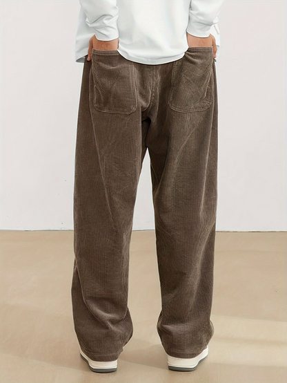 Thilo | Pantalon Velours Côtelé Pour Hommes | Baggy