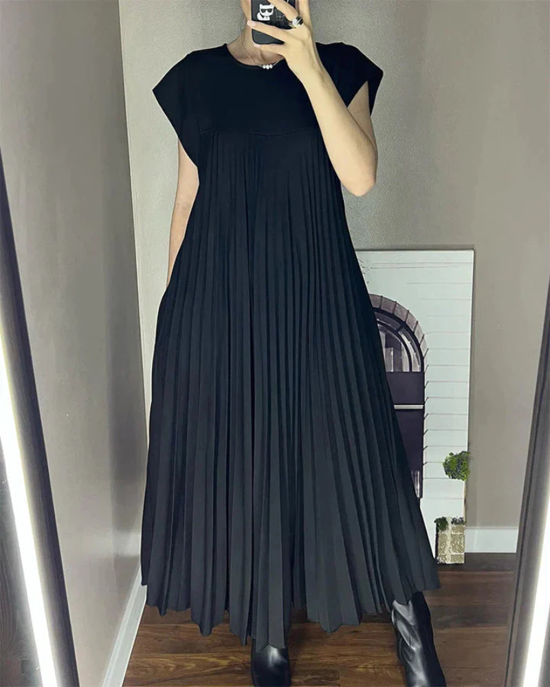 Aélis | Robe Plissée Pour Femme | Maxi