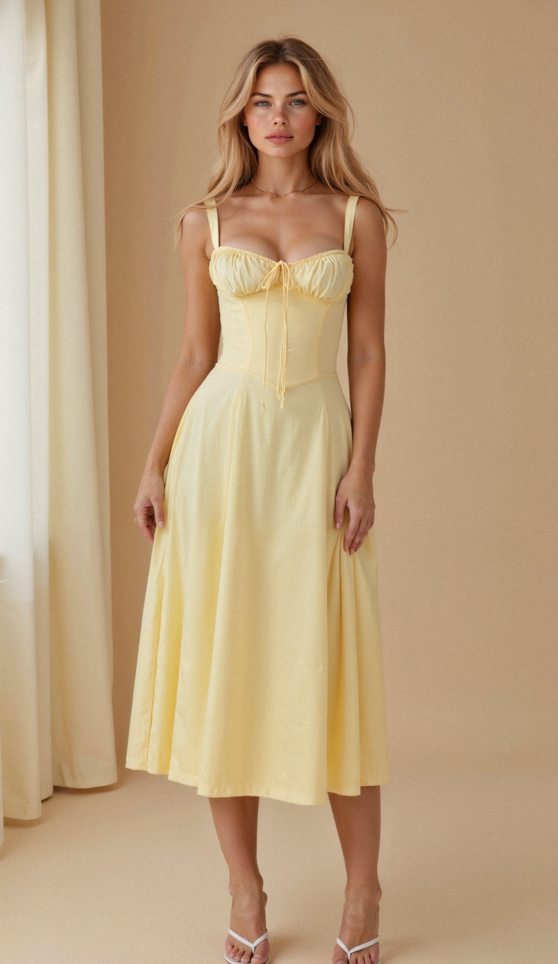Andrée | Robe Fleurie pour Femme | Midi