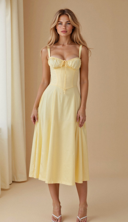 Andrée | Robe Fleurie pour Femme | Midi