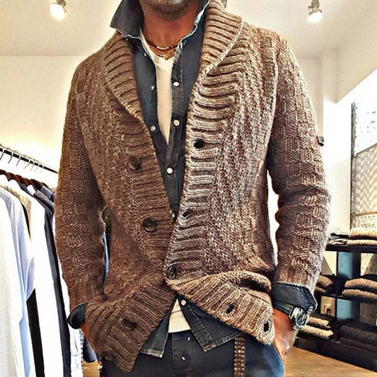 Florian | Cardigan En Grosse Maille Pour Homme | Classique