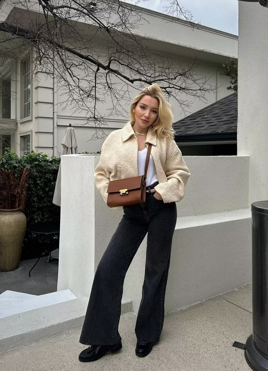 Malaika | Veste Blanc D'hiver Pour Femme | Chic