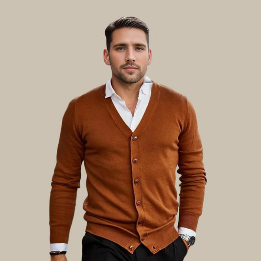 Ghulam | Cardigan Plaid  Pour Homme | Noir