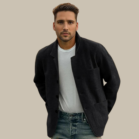 Sheriyaar |  Casual  Veste Plaid  Pour Homme | Noir