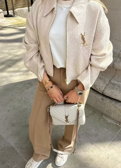 Malaika | Veste Blanc D'hiver Pour Femme | Chic