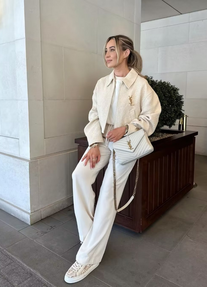 Malaika | Veste Blanc D'hiver Pour Femme | Chic