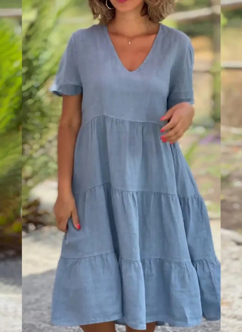 Jeanne | Robe Midi Femme | Respirante