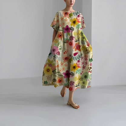 Perrine | Robe Bohème Fleurie | Élégante