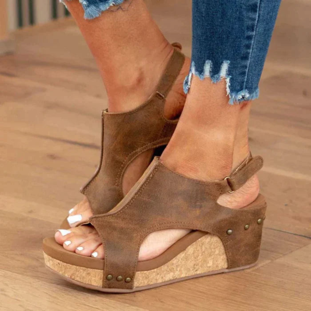 Elizabeth | Sandales Plates Élégantes Pour Femmes | Confort