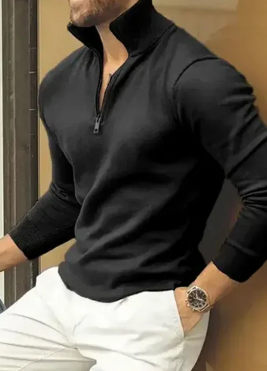 Fareed | Pull À Zip Décontracté Pour Hommes | Confortable