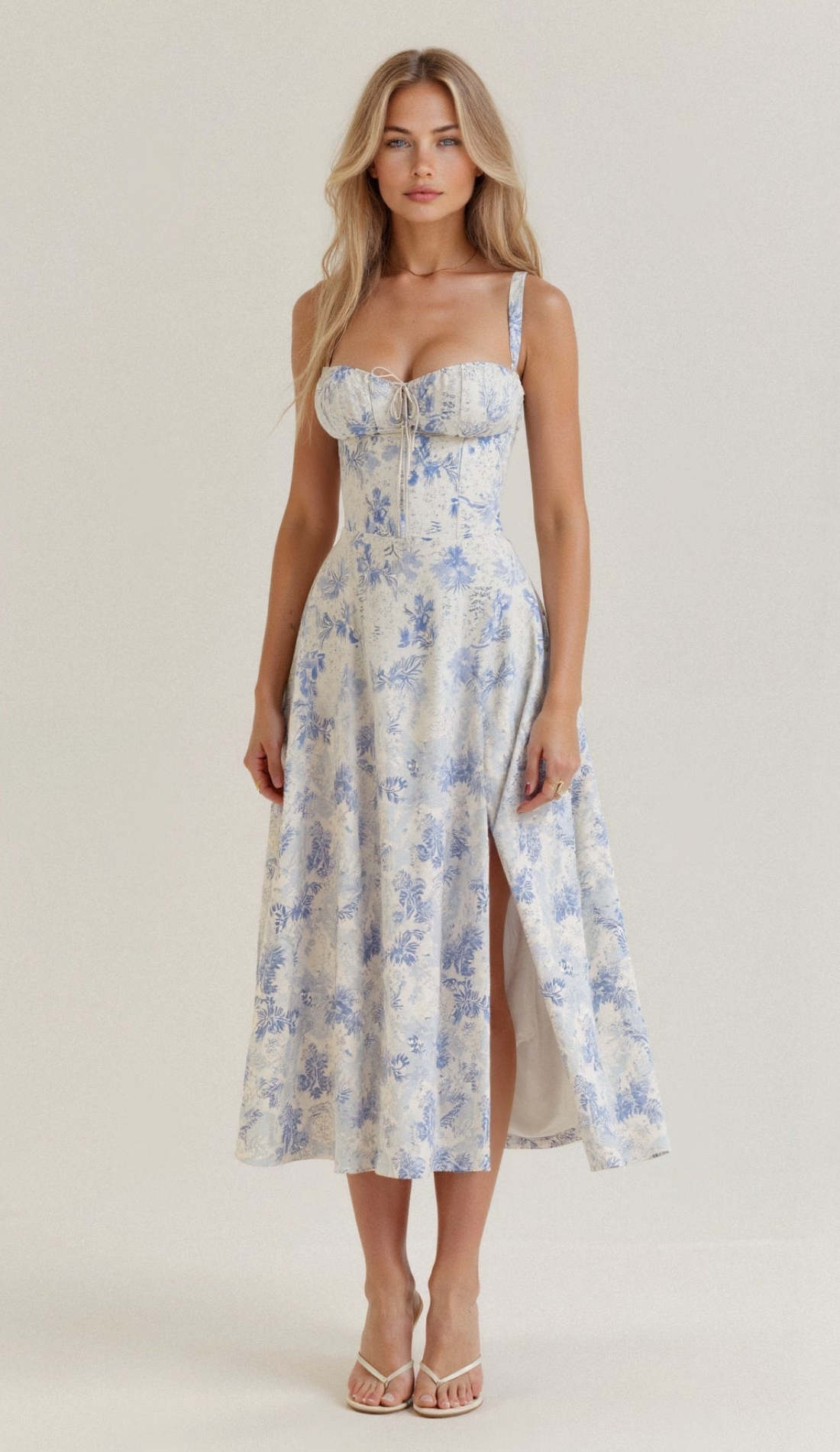 Andrée | Robe Fleurie pour Femme | Midi