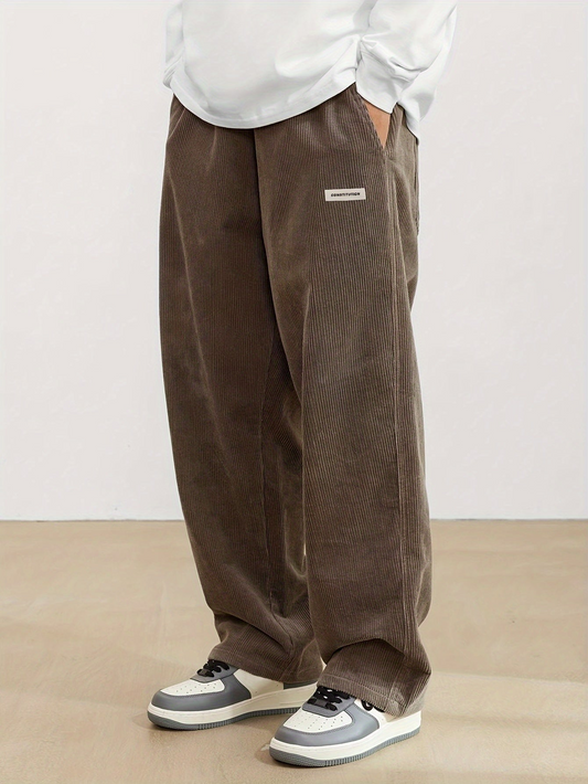 Thilo | Pantalon Velours Côtelé Pour Hommes | Baggy
