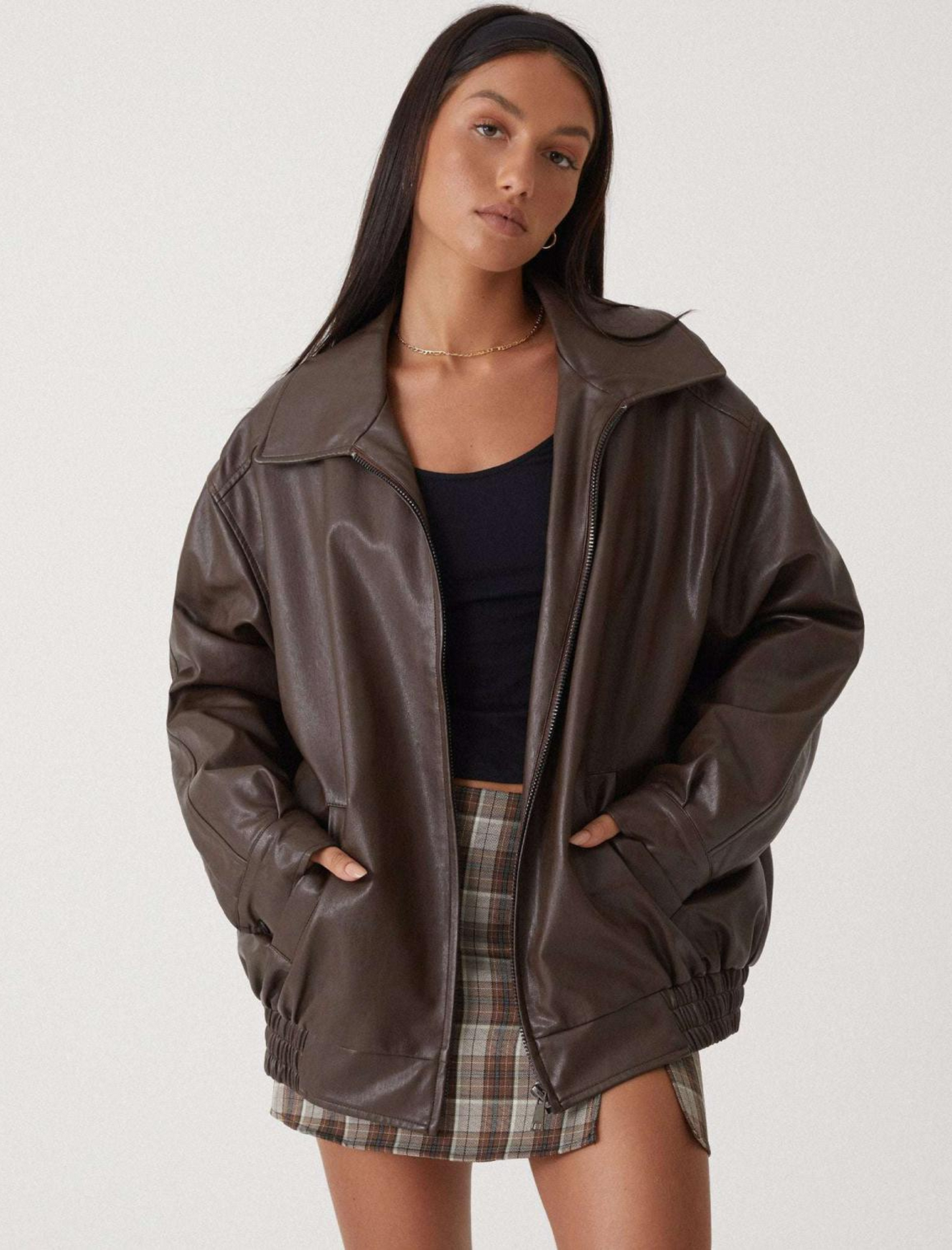 Léonie | Veste Cuir Femme | Décontractée