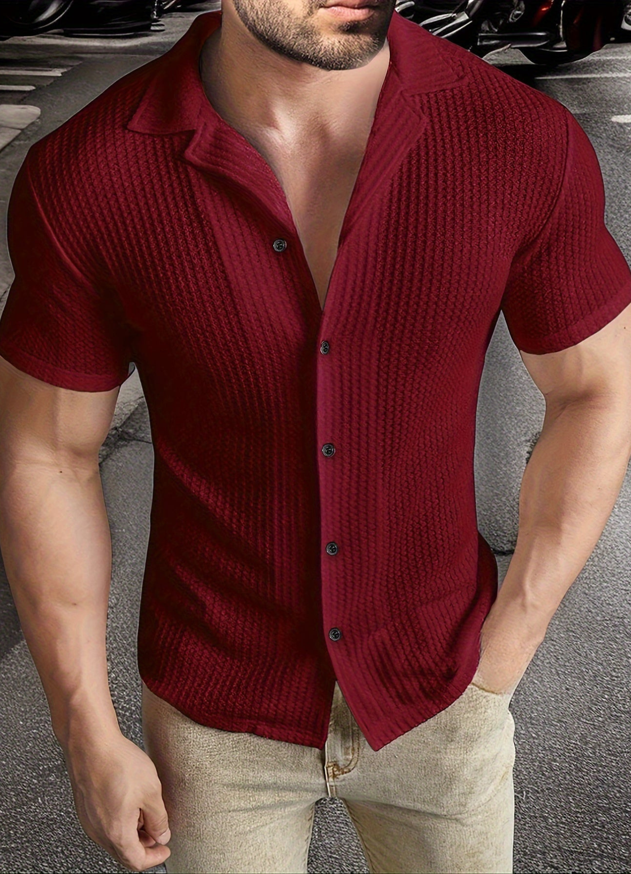 Levi | Chemise Manche Courte Pour Hommes | Confort