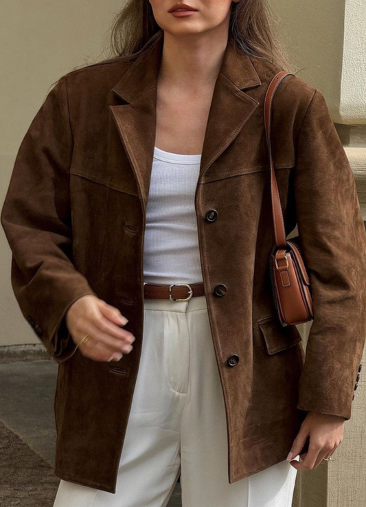 Fozia | Blazer Décontracté Pour Femmes | Long