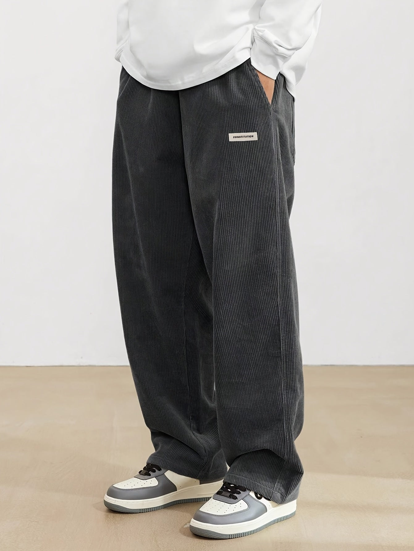 Thilo | Pantalon Velours Côtelé Pour Hommes | Baggy