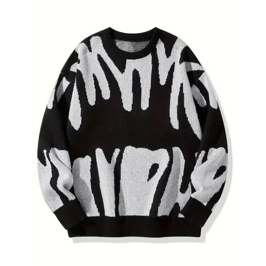 Zow | Pull Abstrait Pour Hommes | Confortable
