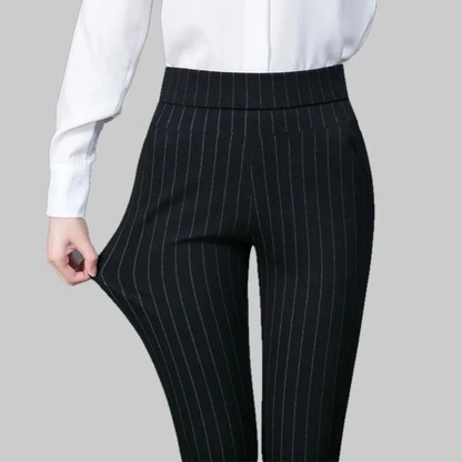 Carole | Pantalon taille haute femme | Noir