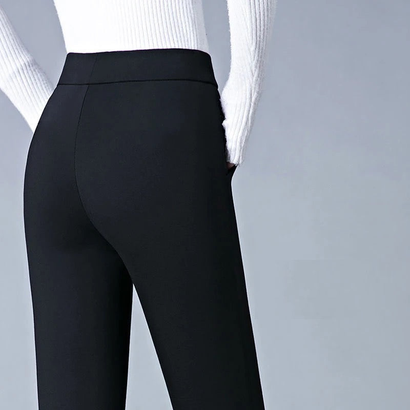 Carole | Pantalon taille haute femme | Noir